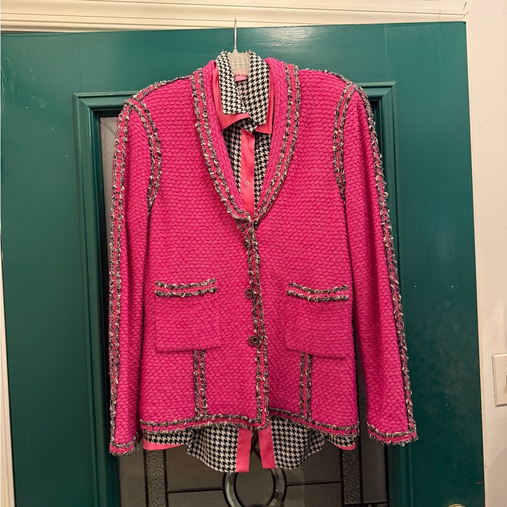 Chic Pink Women's Jacket 2 Piece - Picture 3 of 15
